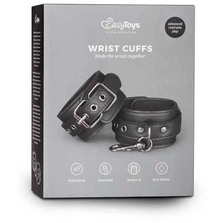 Easytoys Kajdanki-Juodas nahast käerauad – 2