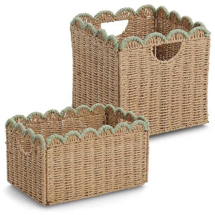 Storage basket, woven ZELLER, 38 x 25 x 22 cm – 4