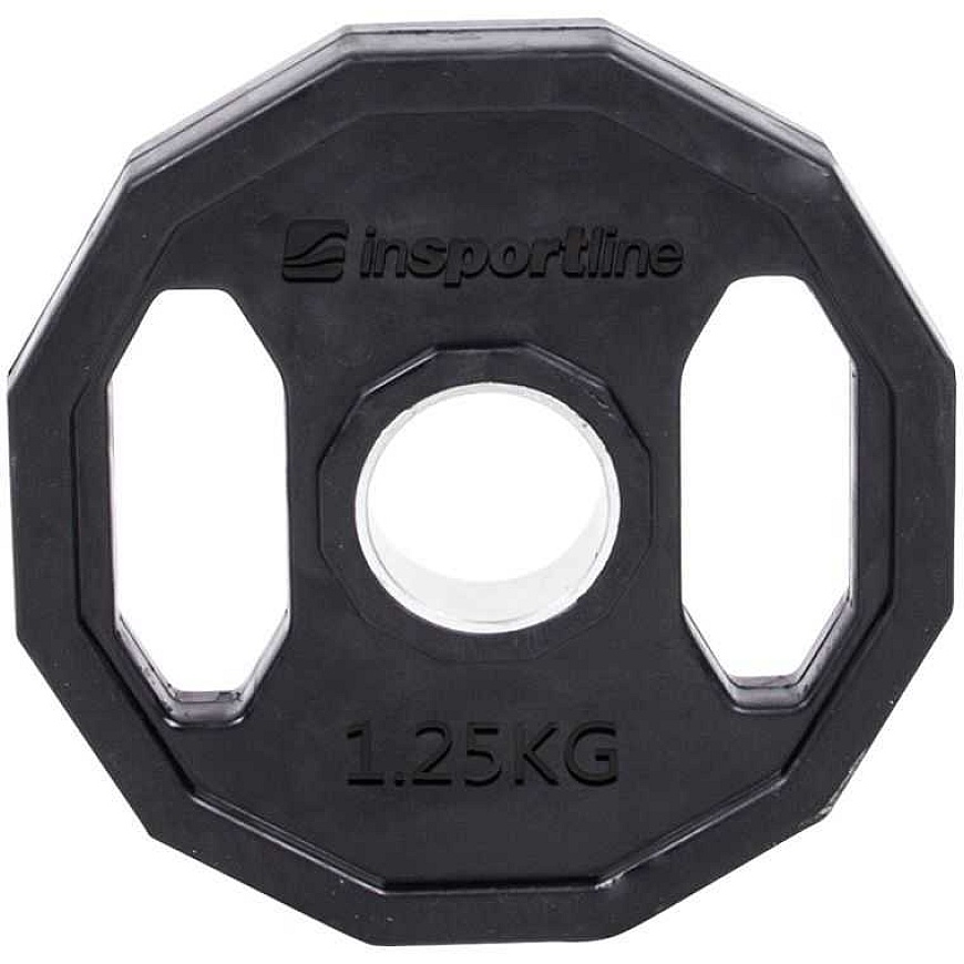 Insportline kumipinnoitettu olympiapainolevy Ruberton 1,25 kg 50 mm