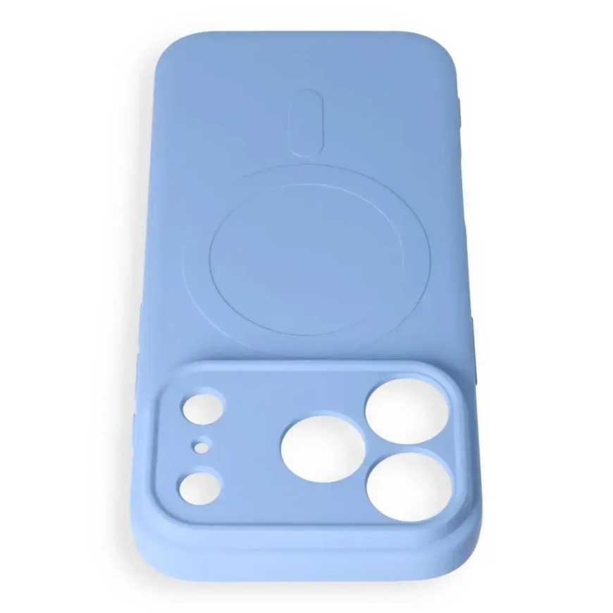 Silicone Mag Cover -puhelinsuojus MagSafe-tuesta iPhone 17 Pro Maxille | iPhone 18 Pro Max sininen – 3