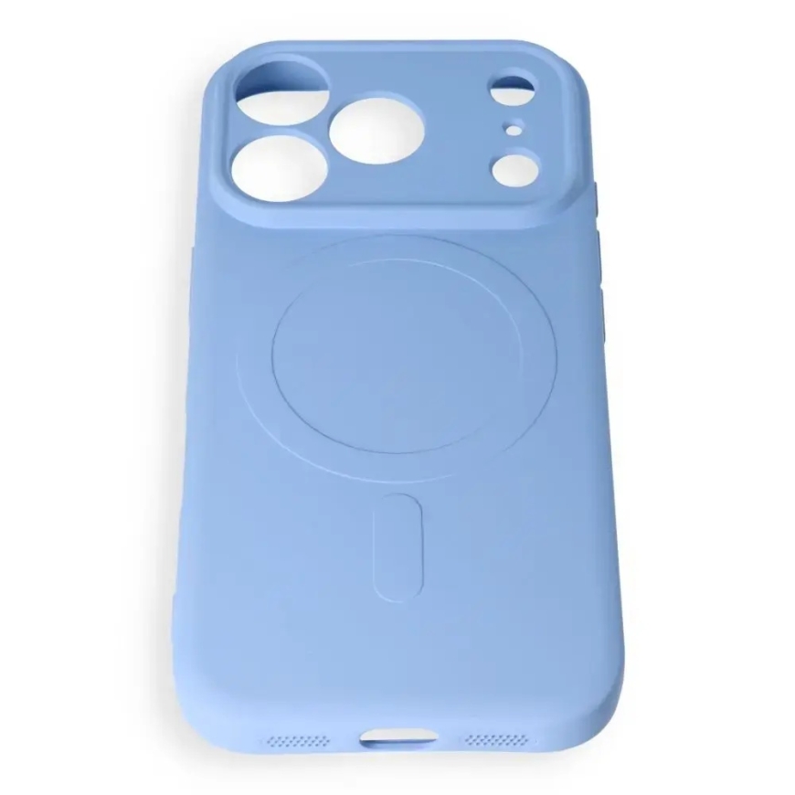 Silicone Mag Cover maciņš ar MagSafe atbalstu telefonam iPhone 17 Pro Max | iPhone 18 Pro Max zils – 4