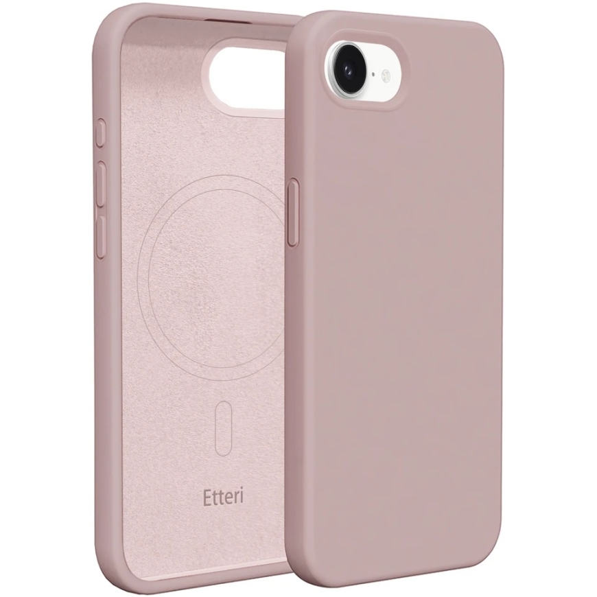 Silicone Mag Case for iPhone 16e / 17e, Light Pink