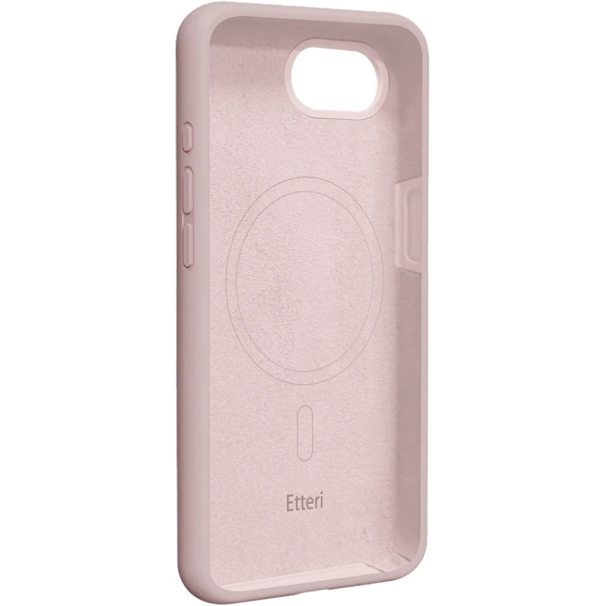 Etteri silikoninis Mag dėklas, skirtas iPhone 16e / 17e, šviesiai rožinis – 3