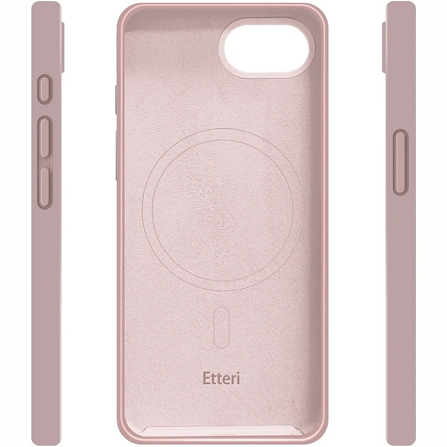 Silikona Mag maciņš iPhone 16e / 17e, gaiši rozā – 4