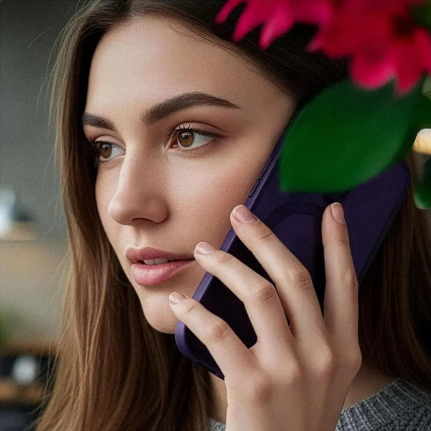 3mk Smoke MagCase telefono dėklas su MagSafe palaikymu iPhone 16 Pro Max violetinis skaidrus – 2