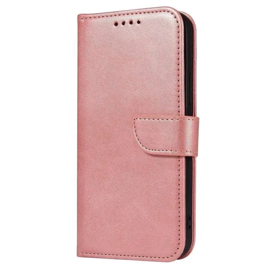 Magnet Case elegant case case cover with a flap and stand function Poco M4 Pro 5G pink – 3