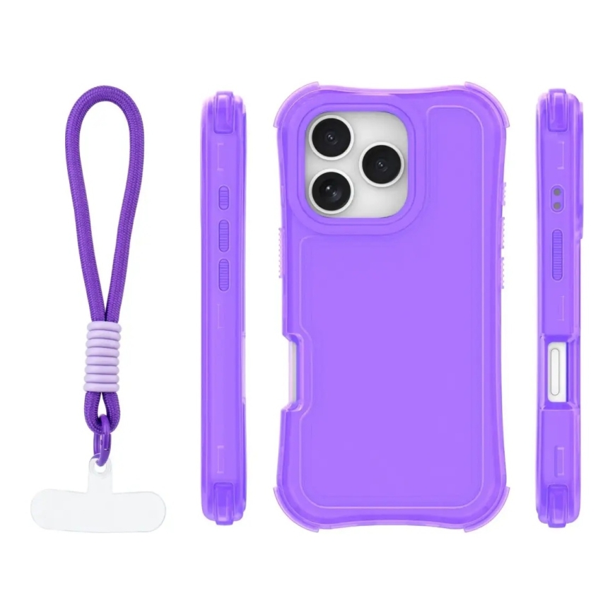 Safepop maciņš ar siksniņu telefonam iPhone 16 Pro violets – 2