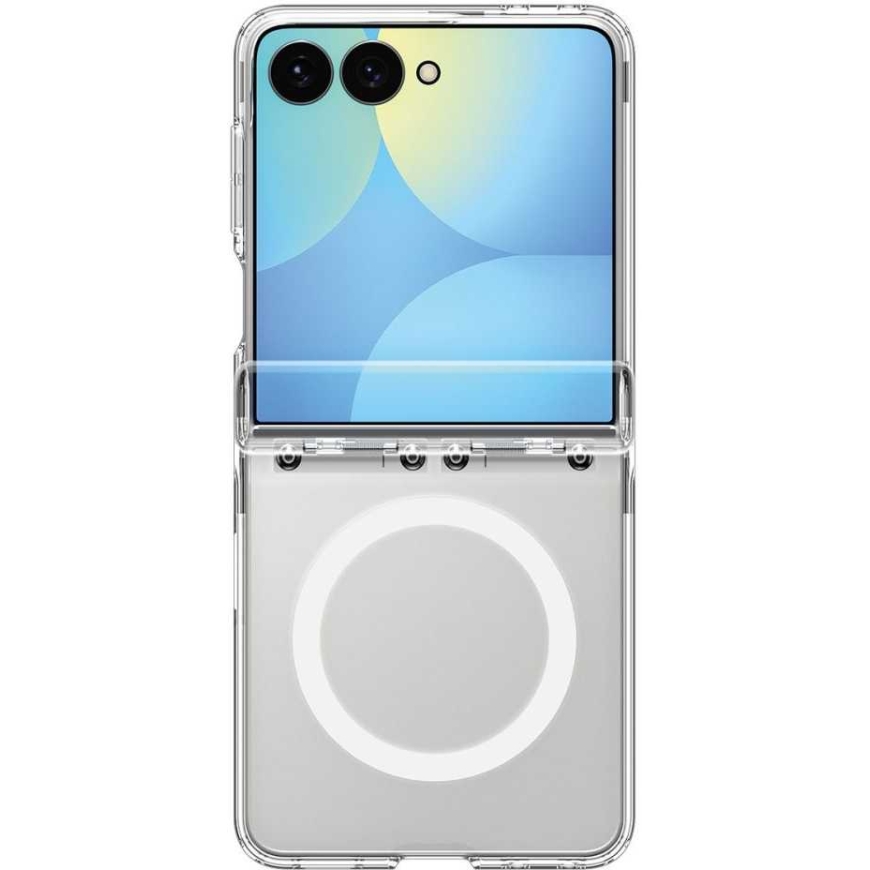 Spigen Ultra Hybrid Pro MagSafe Samsung Galaxy Z Flip 8 Skaidrus Baltas – 5