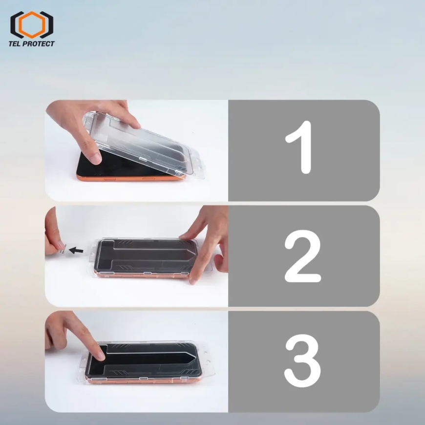 Защитное стекло Tel Protect 6D для iPhone 15 Pro (эффект приватности) (2 шт.) – 2