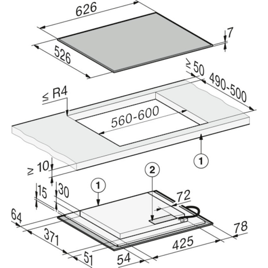 Miele KM 8462 FR - indukcinis kaitlaitis, 60 cm – 4