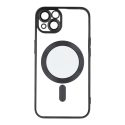 Color Chrome Mag telefono dėklas su MagSafe palaikymu iPhone 17 Air juodas Color Chrome Mag telefono dėklas su MagSafe palaikymu iPhone 17 Air juodas
