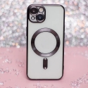 Color Chrome Mag telefono dėklas su MagSafe palaikymu iPhone 17 Air juodas Color Chrome Mag telefono dėklas su MagSafe palaikymu iPhone 17 Air juodas
