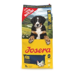 JOSERA Junior Kids Medium/Max Vištiena - sausas šunų ėdalas - 12.5kg + 2.5kg