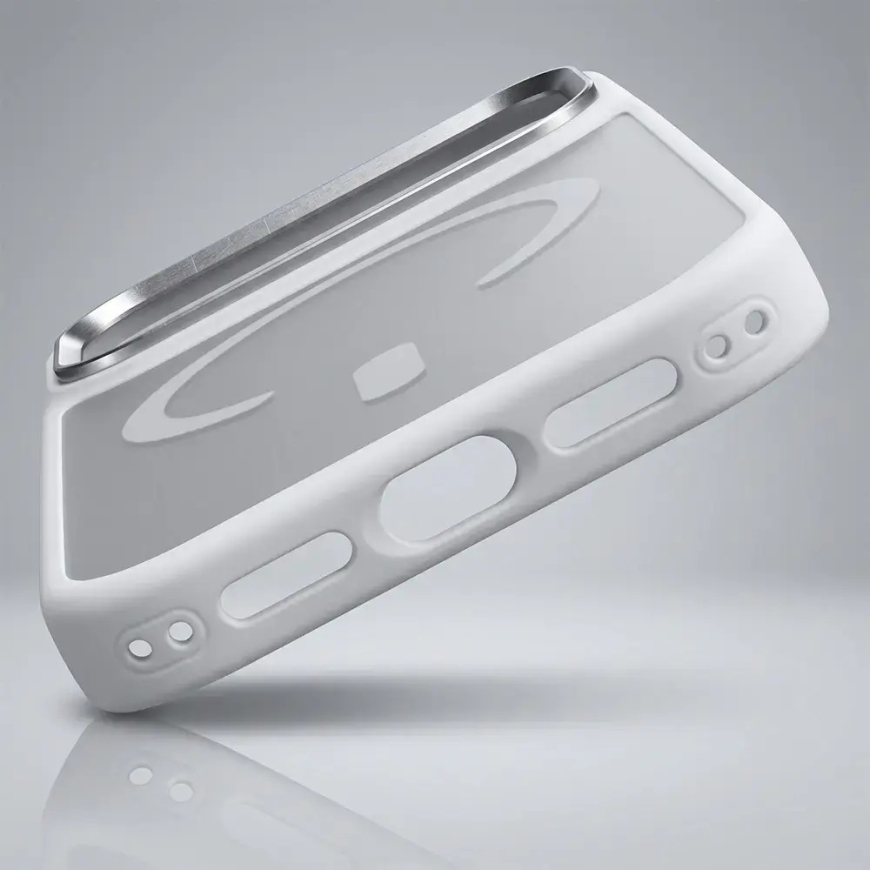 Liavec Cloudy dėklas su metaliniu kameros rėmu Iphone 18 Pro Max/17 Pro Max baltas (Kameros kontrolės mygtukas) – 5