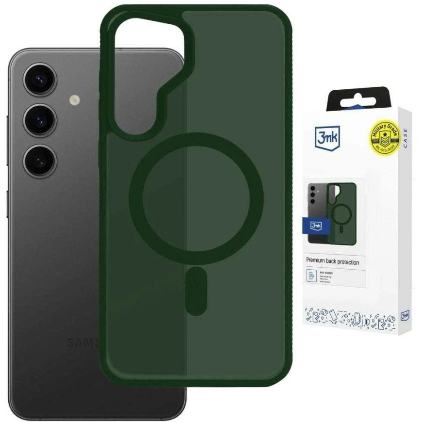 Чехол 3mk „Smoke MagCase“ для „Samsung Galaxy S25“ - Зеленый Прозрачный – 2