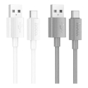 Hoco X107 andmeedastus- ja laadimiskaabel | USB-A kuni USB-C | 15W | 1m | valge Hoco X107 andmeedastus- ja laadimiskaabel | USB-A kuni USB-C | 15W | 1m | valge