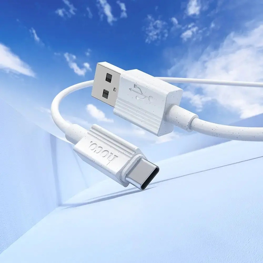 Hoco X107 провод для передачи данных и зарядки | USB-A на USB-C | 15W | 1m | белый – 4