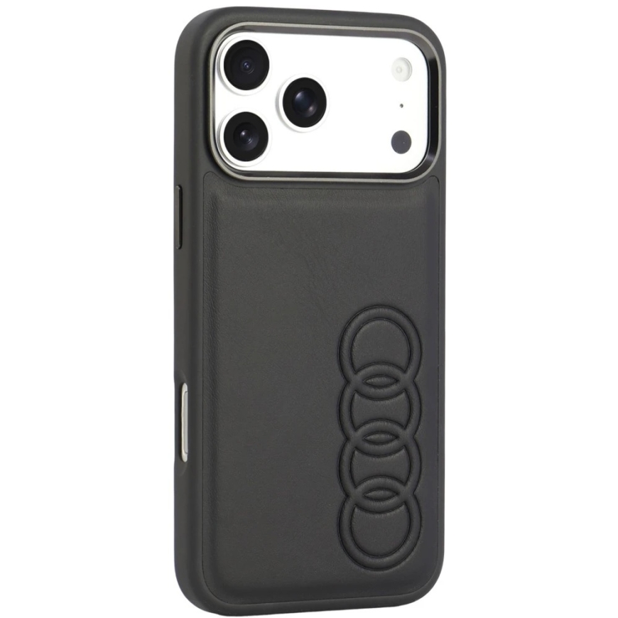 Audi TT sintētiskās ādas MagSafe maciņš iPhone 18 Pro Max / 17 Pro Max - Melns – 3