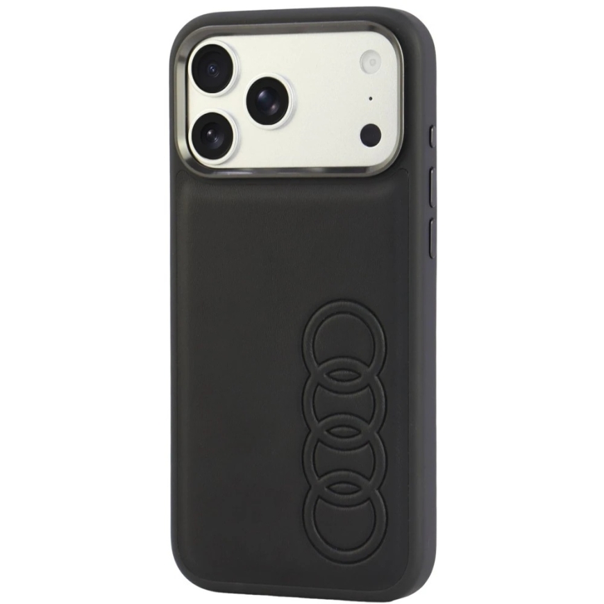 Audi TT sintētiskās ādas MagSafe maciņš iPhone 18 Pro Max / 17 Pro Max - Melns – 4