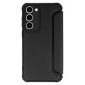 Razor Carbon grāmatiņas maciņš Samsung Galaxy S23 Plus melns Razor Carbon grāmatiņas maciņš Samsung Galaxy S23 Plus melns