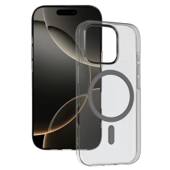 Transparent Slim telefoni ümbris MagSafe toega iPhone 17 Air läbipaistev hall