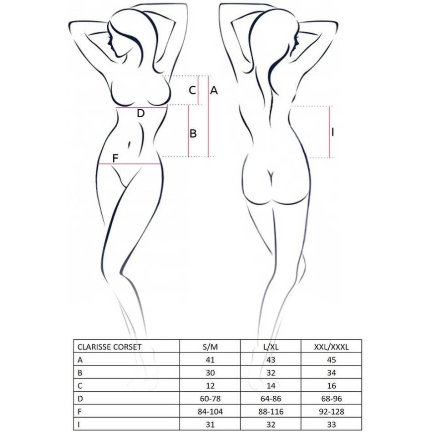 Apakšveļa-CLARISSE CORSET melns XXL/XXXL - Casmir – 4