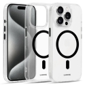 Liavec Glossy telefono dėklas su MagSafe palaikymu iPhone 15 Pro juodas