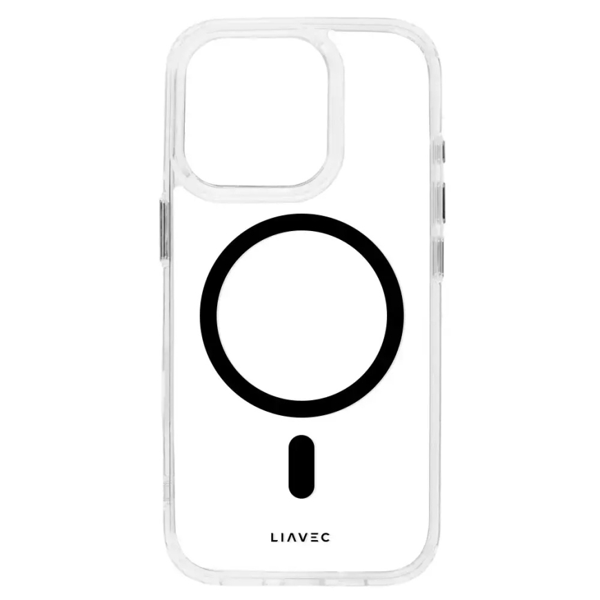 Liavec Glossy maciņš ar MagSafe atbalstu telefonam iPhone 15 Pro melns – 5