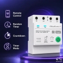 Qoltec kolmefaasiline 63A relee DIN-raudtele | 3P+N | Taimer | Wi-Fi | Tuya | Smart Life | Amazon Alexa | 4P