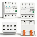 Qoltec trīsfāžu 63A relejs DIN rail | 3P+N | Taimeris | Wi-Fi | Tuya | Smart Life | Amazon Alexa | 4P Qoltec trīsfāžu 63A relejs DIN rail | 3P+N | Taimeris | Wi-Fi | Tuya | Smart Life | Amazon Alexa | 4P