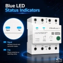 Qoltec Three-phase 63A relay for DIN rail | 3P+N | Timer | Wi-Fi | Tuya | Smart Life | Amazon Alexa | 4P Qoltec Three-phase 63A relay for DIN rail | 3P+N | Timer | Wi-Fi | Tuya | Smart Life | Amazon Alexa | 4P