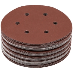 Toya Sa Poland Šlifavimo popierius velcro) | 6 skylės | 150 mm / P240 | 50 vnt. (YT-834589)