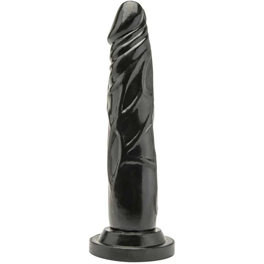 Get Real TOYJOY looduslik kunstlik dildo, must peenis, 18 cm – 2