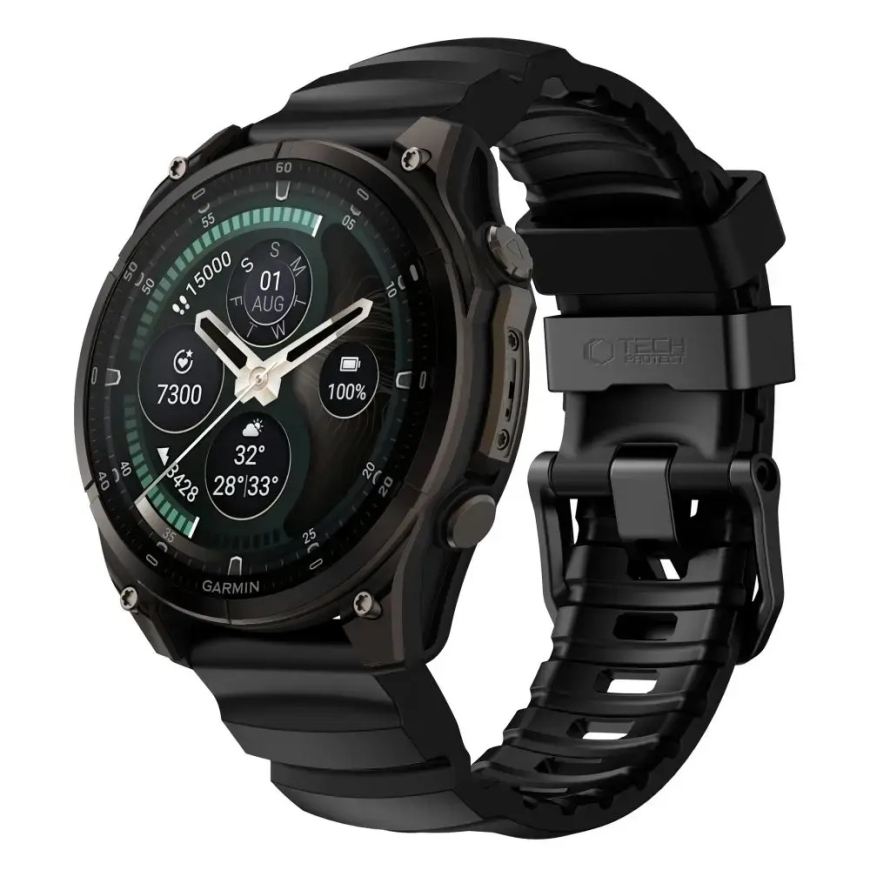 TECH-PROTECT MOTION GARMIN FENIX 5X / 5X PLUS / 6X / 6X PRO / 7X / 8 / 8 PRO / 9 / 9 PRO (51 MM) MUSTA
