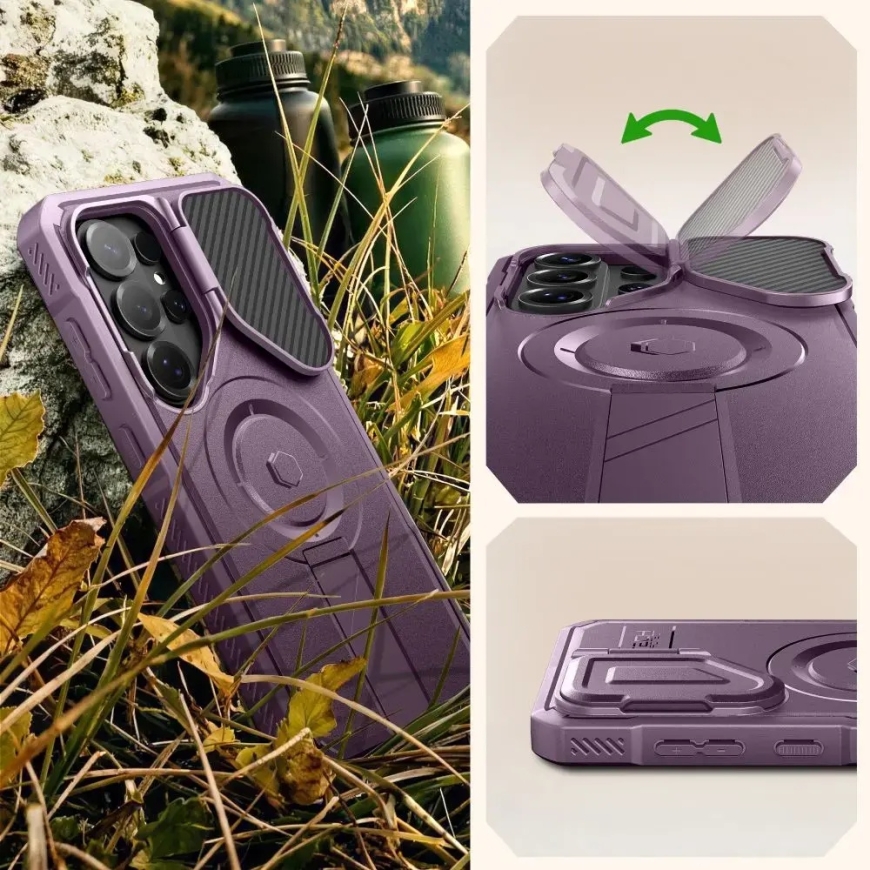 Tech-Protect Kevlar maciņš ar MagSafe atbalstu telefonam Samsung Galaxy S26 Ultra (S948) violets – 5