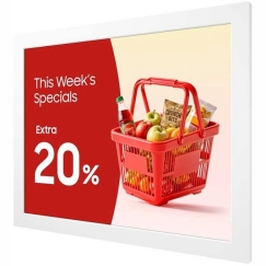 Monitors Digitālā reklāmas ekrāns - Samsung EM13DX 13,3" Elektroniskā papīra ekrāns 1600 × 1200 Pelēks Balts