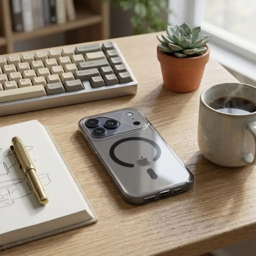 Aurora maciņš ar MagSafe atbalstu telefonam iPhone 11 melns – 4