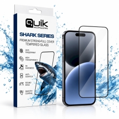 Quik Accessories SHARK sērijas Premium Strong pilna pārklājuma rūdīts stikls Xiaomi 15