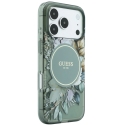 Чехол Guess IML Flowers Pearl Strap MagSafe для iPhone 18 Pro / 17 Pro зелёный Чехол Guess IML Flowers Pearl Strap MagSafe для iPhone 18 Pro / 17 Pro зелёный