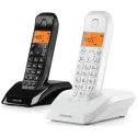 Motorola S1202 kohalike juhtmeta telefonide komplekt 2 tk must ja valge Motorola S1202 kohalike juhtmeta telefonide komplekt 2 tk must ja valge