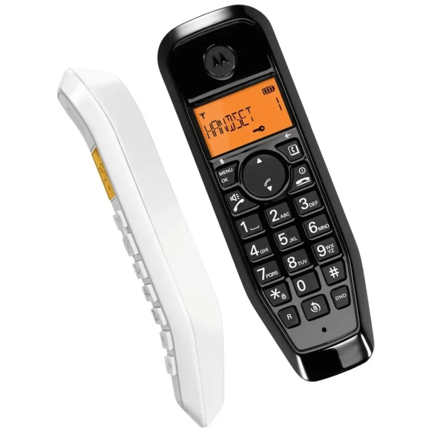 Motorola S1202 kohalike juhtmeta telefonide komplekt 2 tk must ja valge – 2