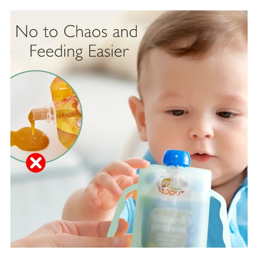 MOMCOZY BABY FOOD PUREE POUCH HOLDER, GREEN – 5