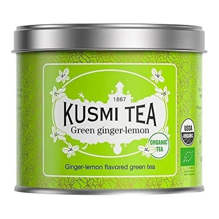Luomu vihreä tee Kusmi Tea Vihreä Inkivääri Sitruuna, 100 g (metallipurkissa) – 2