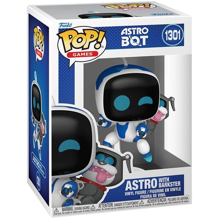 FUNKO POP! Vinilinė figūrėlė: Astro Bot - Astro Bot with Barkster, ~9 cm