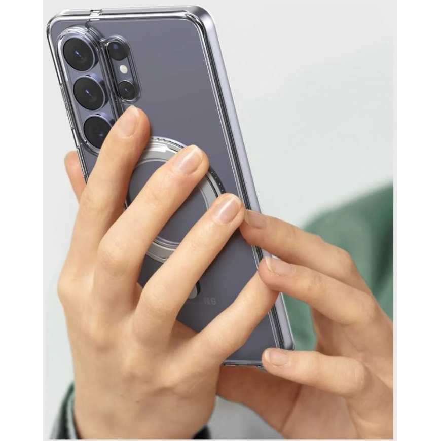 Araree Double M Stand "MagSafe" Case for "Samsung Galaxy S26 Ultra", Transparent – 3