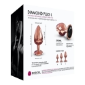 Marc Dorcel Dekoratyvinis analinis kištukas metalinis Dorcel deimantinis kištukas 9cm Marc Dorcel Dekoratyvinis analinis kištukas metalinis Dorcel deimantinis kištukas 9cm