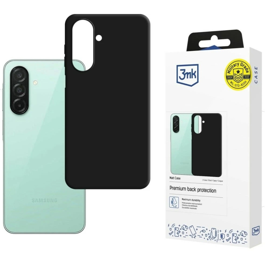 3MK Matt vāks Samsung Galaxy A27 5G melnā krāsā – 3