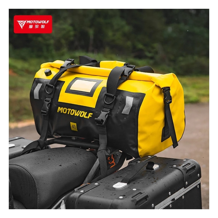 MotoWolf Soma Melna/Dzeltena MDL0717BY, 40 L – 3