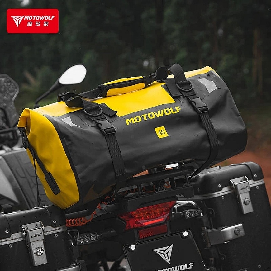 MotoWolf Bag Black/Yellow MDL0717BY, 40 L – 4