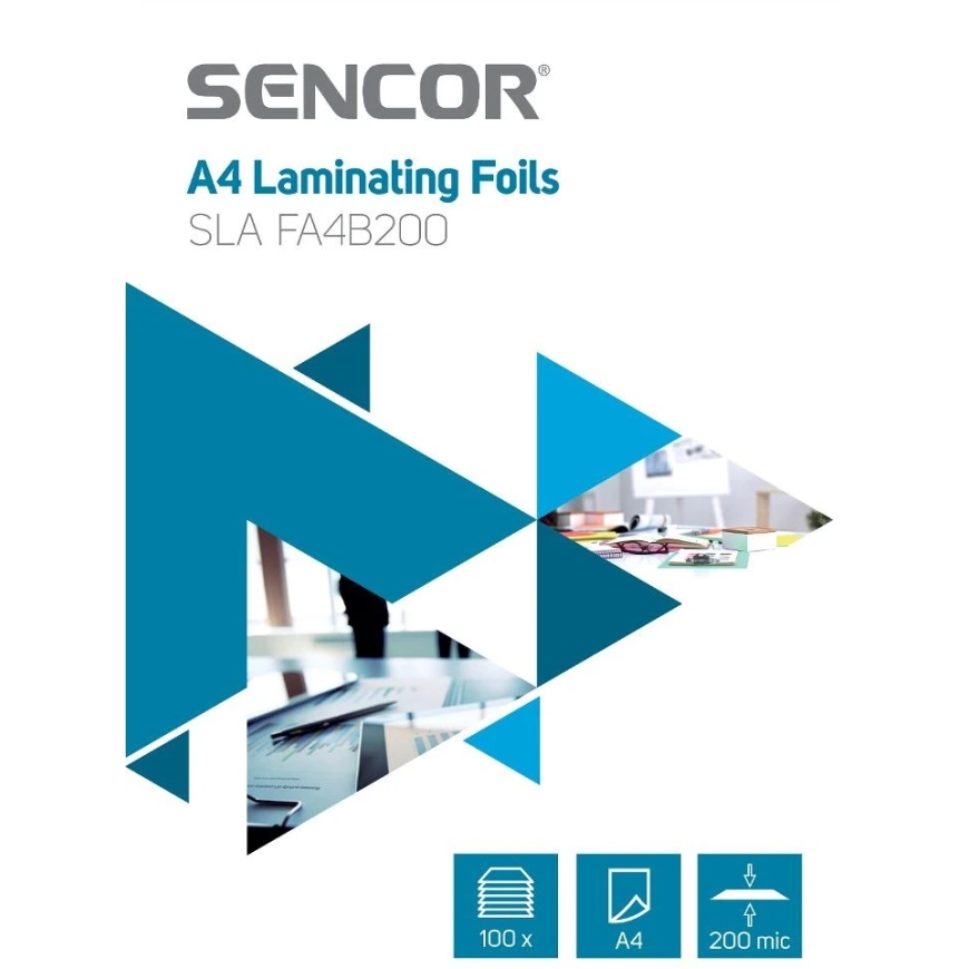 Sencor SLA FA4B200 Laminēšanas plēve A4 200mik 100gab – 2